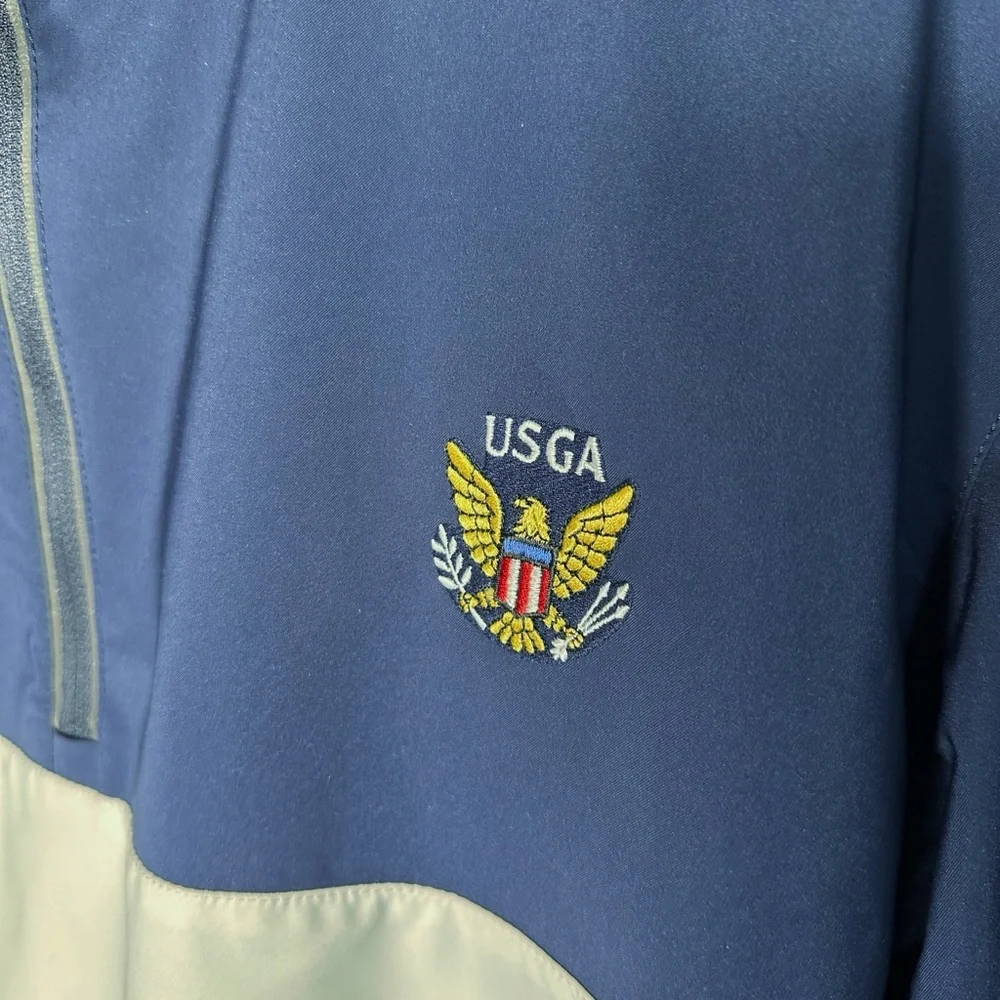 Polo Golf Ralph Lauren USGA Embroidered Windbreaker Jacket Size XL Convertible